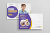kids school education flyer or postcard design