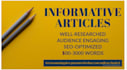 do ai free SEO articles, blog posts, and write website content