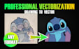 vector trace or convert to vector or upscale logo or image