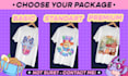 draw cute kawaii custom made tshirt design