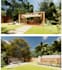 design landscape backyard terrace and 3d animation render