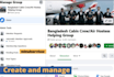 create and manage a facebook group n business page