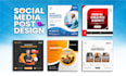 design facebook ads, instagram posts, thumbnails, and banners for social media