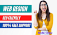 design responsive wix or wordpress website design