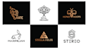 design elegant trendy and luxury monogram logo