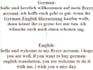 provide excellent english german translation