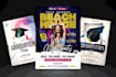 design back to school, summer camp, tuition party flyer