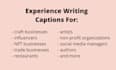 write your social media captions
