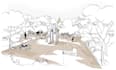 hand draw landscape architectural sketches