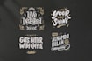 create name, words and logo with hand lettering calligraphy