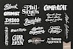 custom hand lettering, typography, calligraphy and font