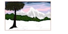 paint a squiggly yet amazing custom landscape scenery art