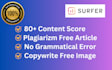 write surfer SEO friendly articles or blog posts