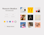 create a cohesive and conceptual color palette mood board