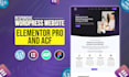 create a responsive wordpress website using elementor pro and acf