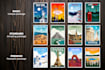 design a professional retro vintage travel poster