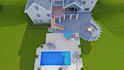 design house exterior model, 3d rendering, walkthrough very fast