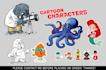 design cartoon character vector mascot