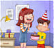 cute expressive children illustration