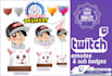 do twitch emotes, badges and sub badges in 24 hours