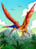 draw cartoon dinosaur in semi realis cartoon
