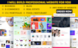 create a responsive wordpress website, wordpress blog or shopify store