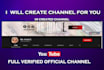 create youtube channel and optimize