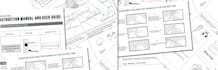 create vector line art, instruction manuals for outdoor and sports equipment