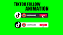 create tiktok follow animation