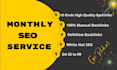 complete monthly local SEO service for google top ranking