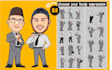 make vector cartoon caricature for you