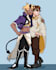 draw a digital couple drawing, fanart, or oc