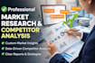 do comprehensive market research and competitor analysis