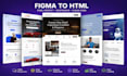 convert figma to HTML CSS  bootstrap responsive website