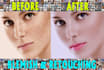 do professional face retouching and magic photoshop editing