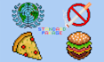 create 8 bit pixel art design, icons, object, logo, pets or any characters