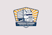 do minimalist transport logistics trucking and cargo logo