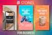 create animated instagram stories ad for business