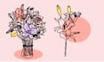 draw flower illustration for logo business elegant flower