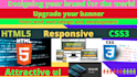 build a landing or custom page, html css js and responsive