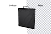do background removal in to white or transparent