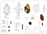 do autocad 2d mechanical parts drawings