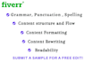 provide proofreading and editing english