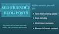 do SEO friendly article writing or blog post writing