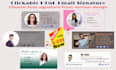 design email signature for gmail and outlook
