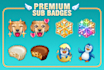 create custom premium twitch sub badges