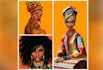 do fantasy 2d character design anime, african american comic book illustration