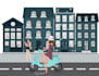 create 2d flat vector illustrations and vector art for your website, blog, app