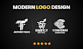 design a modern minimalist business logo for your brand