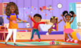 illustrate cute african american children book illustrations